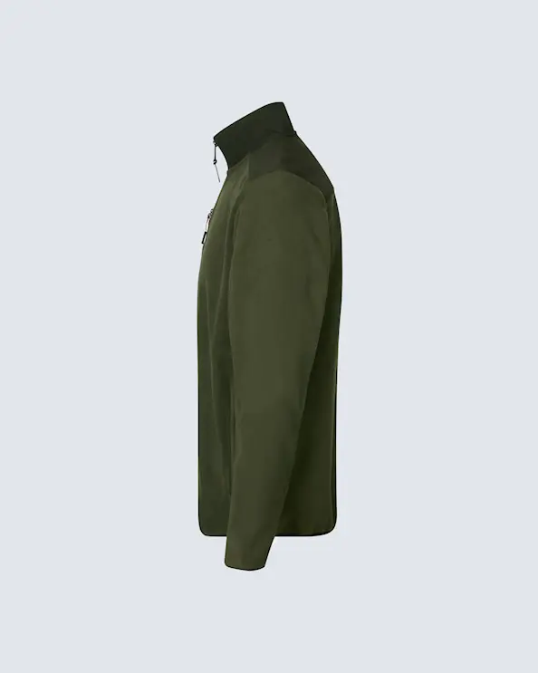 ID Identity Bonded-Fleecejacke Herren Olivgrün