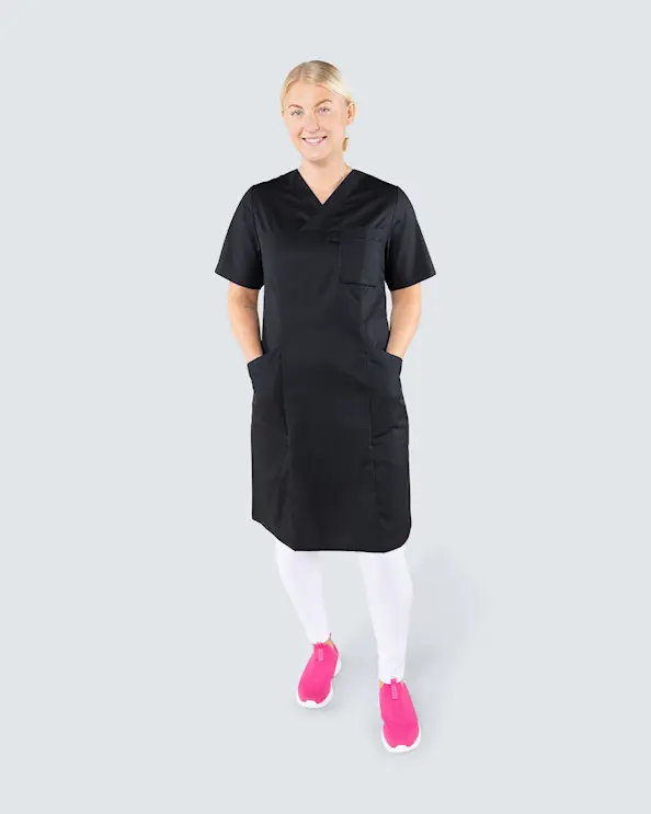 Segers Svart Klänning Tencel
