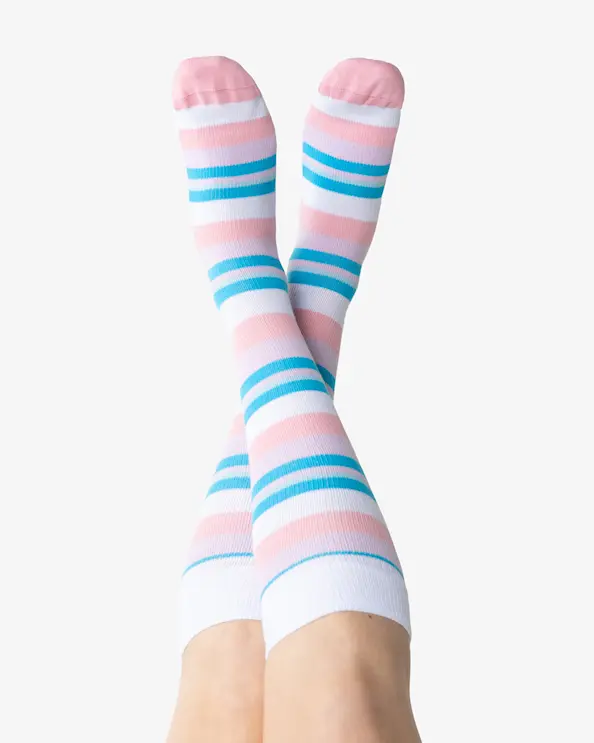 Støttestrømpe Adele Stribet