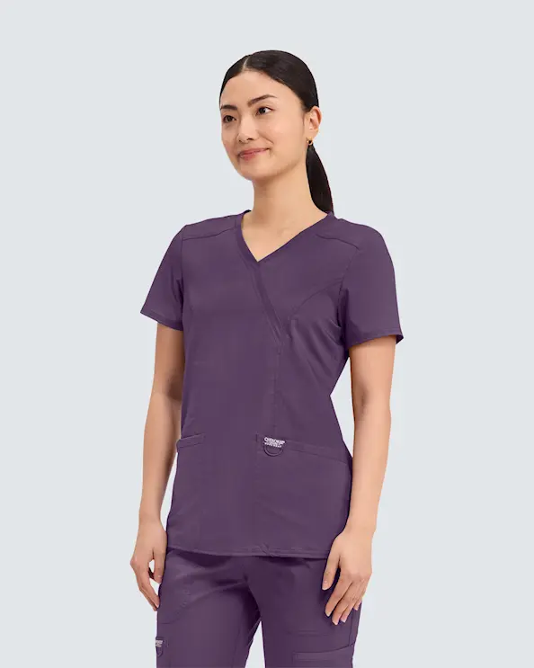 Cherokee Revolution Mock Wrap Top WWE610 Liila