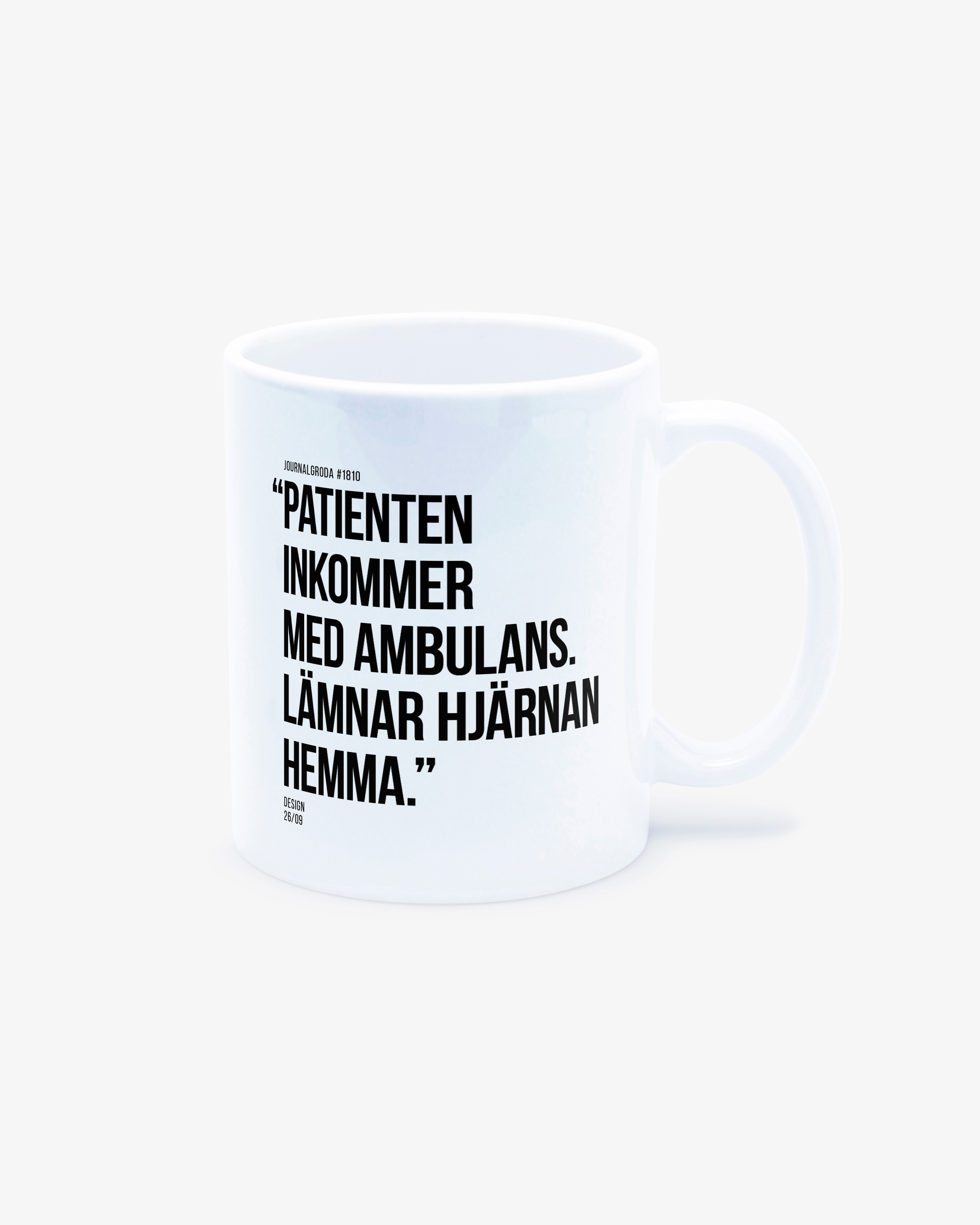 Journalgrodor Mugg #3 Vit