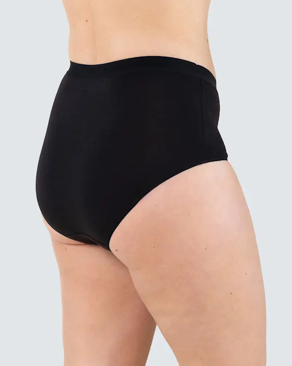 Highwaist-trosa Bambu Svart