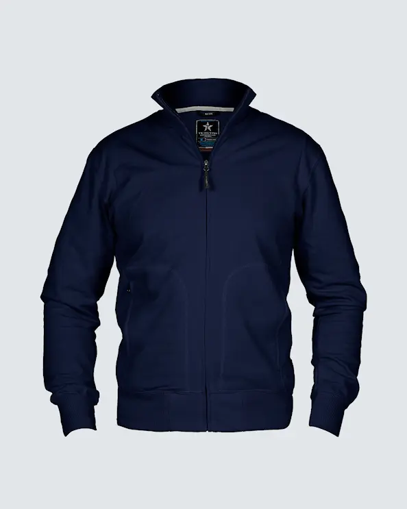 Texstar Sweatshirt med dragkedja Herr Marin