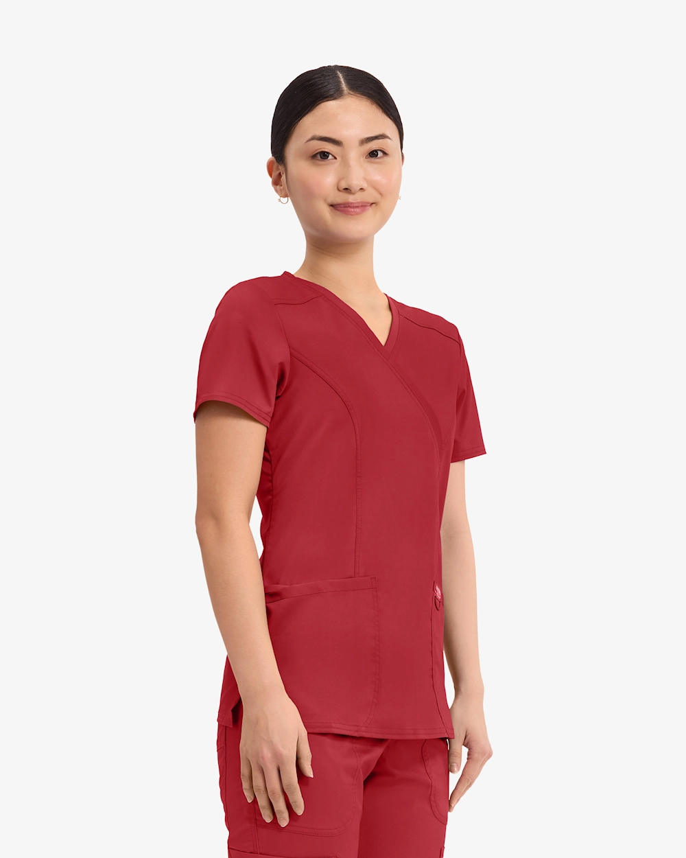 Cherokee Revolution Mock Wrap Top WWE610 Punainen