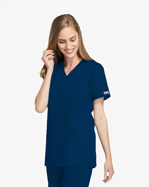 Cherokee Originals Mock Wrap Top WWE4801 Marin