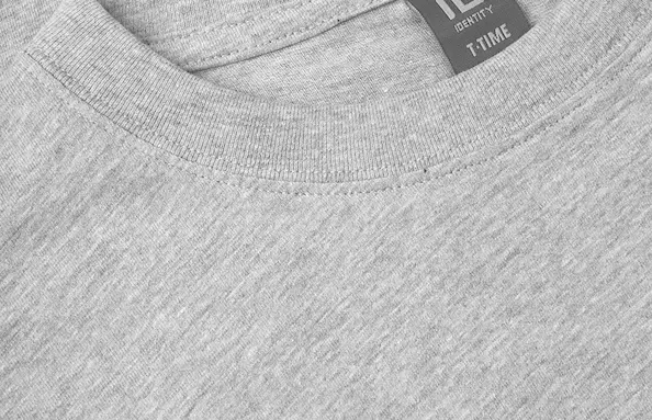 ID Identity T-shirt T-TIME Herr Grey melange