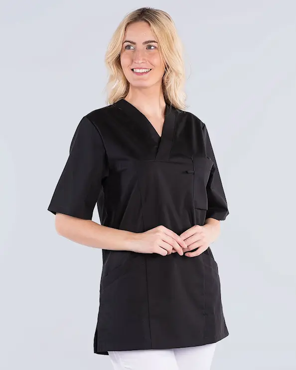 Segers Svart Tunika Tencel Unisex