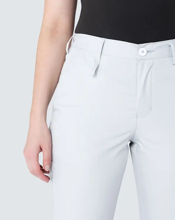 Segers Domestik Lysegrå To-I-Ett Bukse Dame