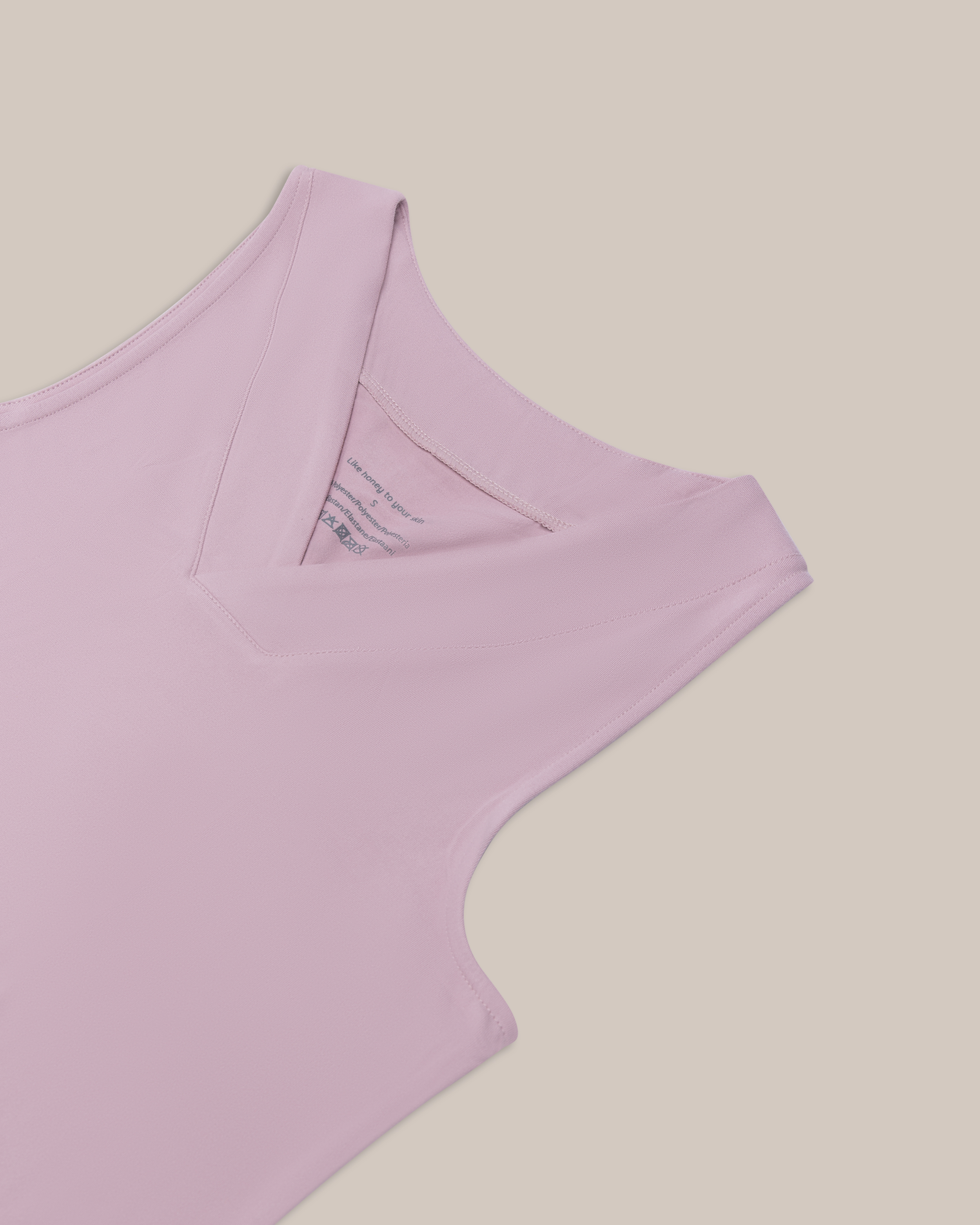 Beez Singlet V-hals Rosa 3-pakning