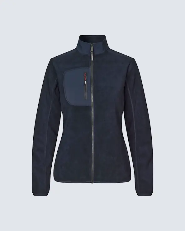 ID Identity Bonded-Fleecejacke Damen Marineblau
