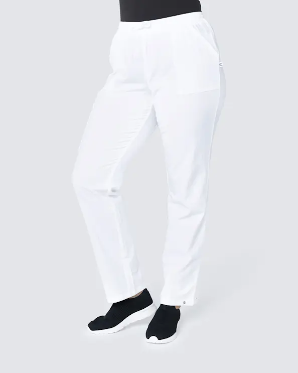 Hejco Crinkle Drew Hvide Bukser Unisex