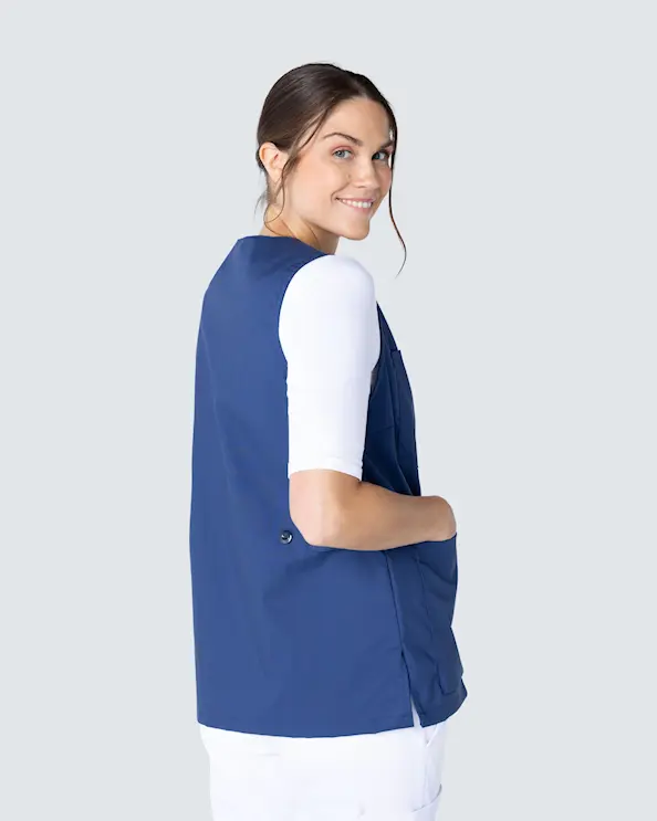 Almedahls Marine Vest med Glidelås Dame