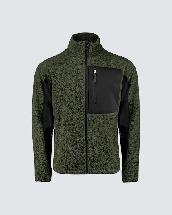 Texstar Pile Fleece-takki Miehet  Vihreä