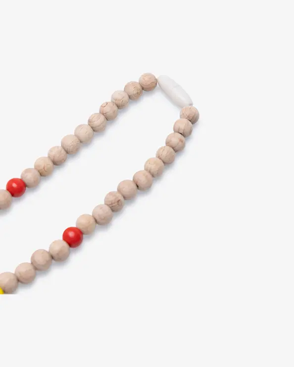 Nøglebånd Farverige Træperler