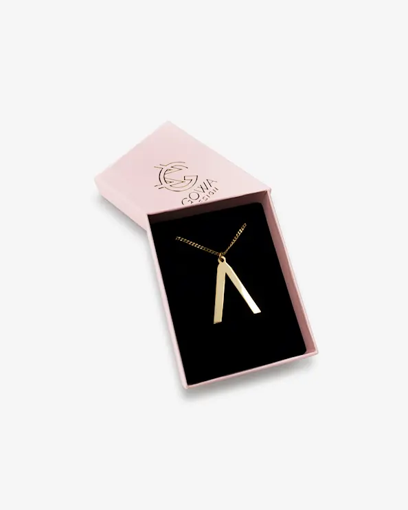 Halsband Ringhållare Lambda Guld