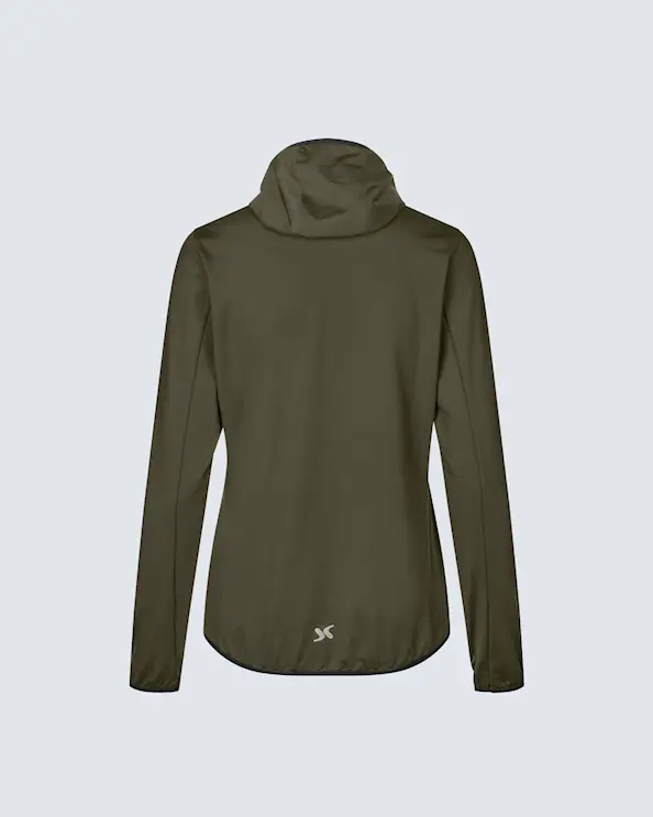 Geyser Stretch Hoodie Dam Olivgrön