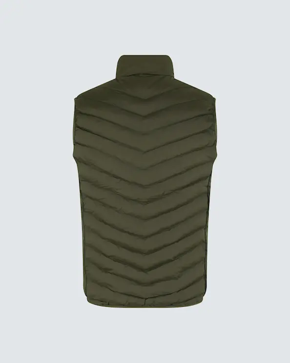 ID Identity Vadderad Herrväst Olivgrön