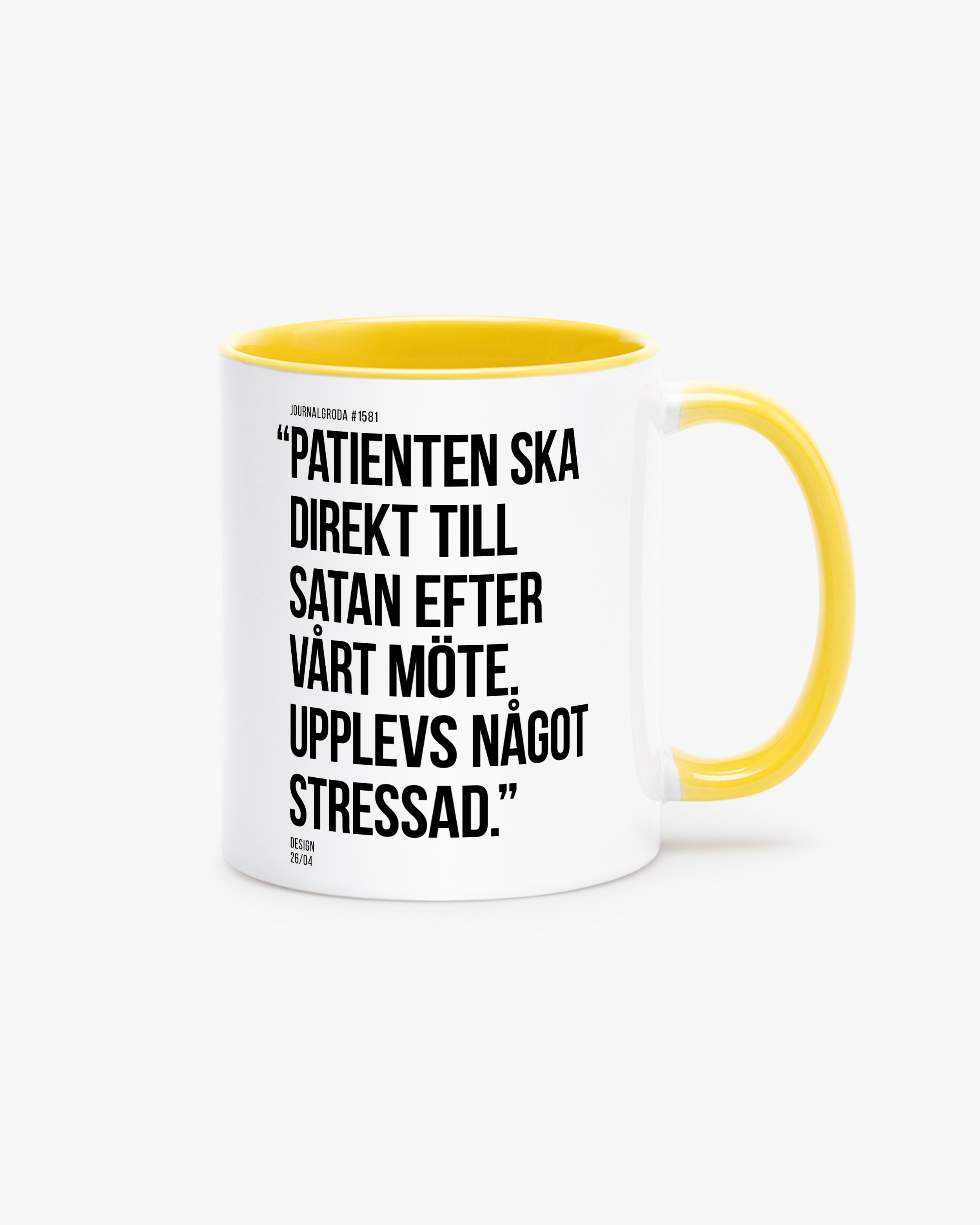 Journalgrodor Mugg #1 Gul