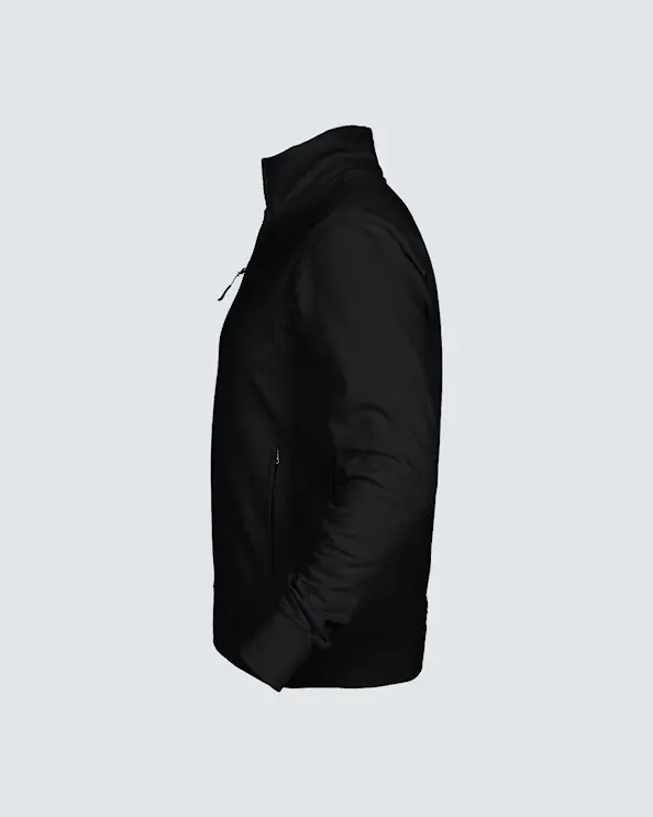 Texstar Sweatshirt med dragkedja Herr Svart