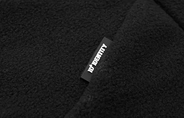 ID Identity Microfleecejacka Zip-n-mix Herr Svart