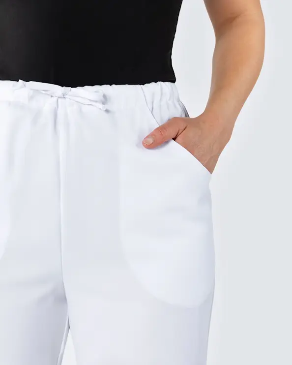 Nybo Charisma Premium Hose Weiß Tencel Unisex
