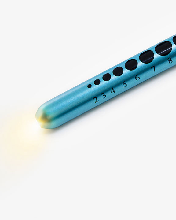 Stiftlampe Gelbem Licht Meeresblau