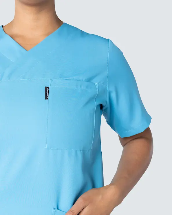 Almedahls Blågrønn Kjole Tencel
