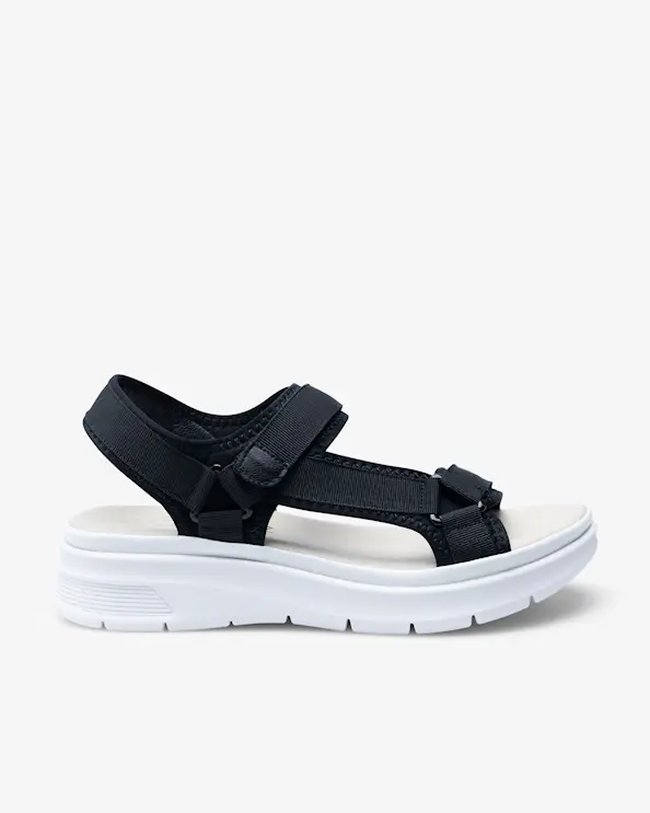 Beez Lush Black Velcro Sandal