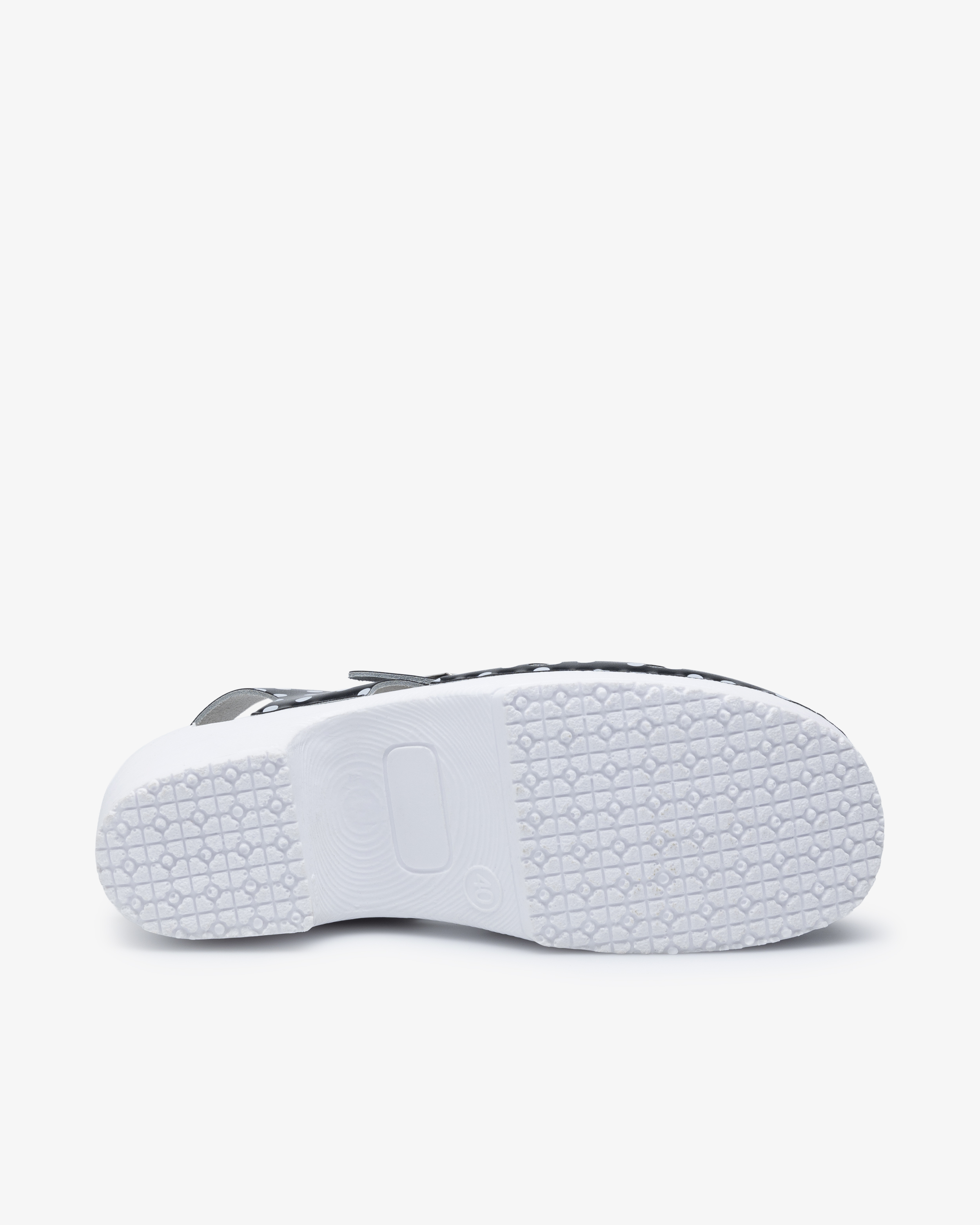 Beez Très Chic Arbetssko Svart/Vitprickig