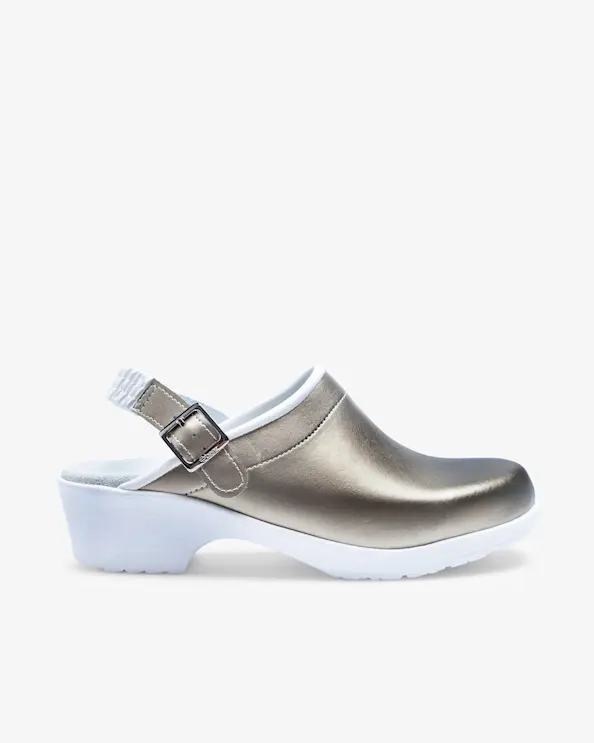 Beez Klassisk Arbetssko Champagne/Metallic