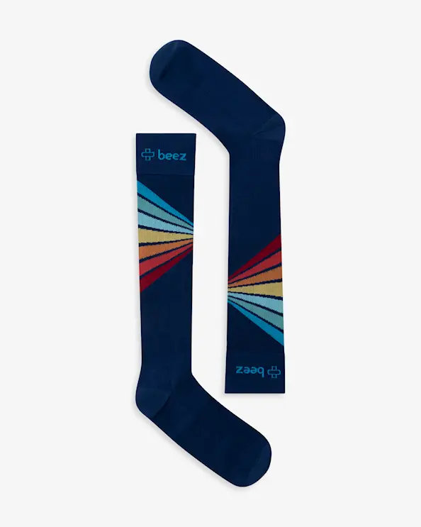 Beez Stödstrumpa Ted Mörkblå