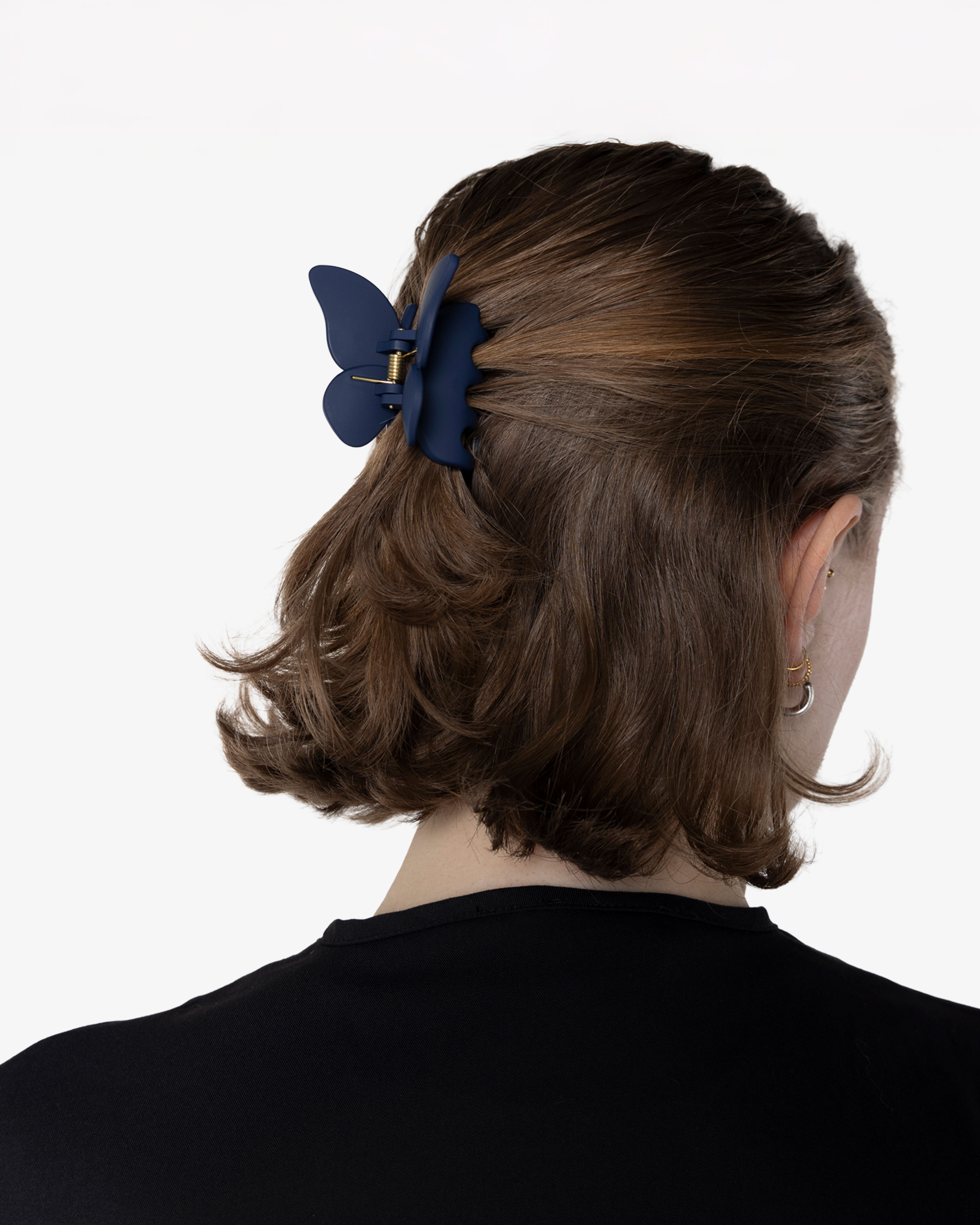 Léonie Hiusklipsi Perhonen Tummansininen