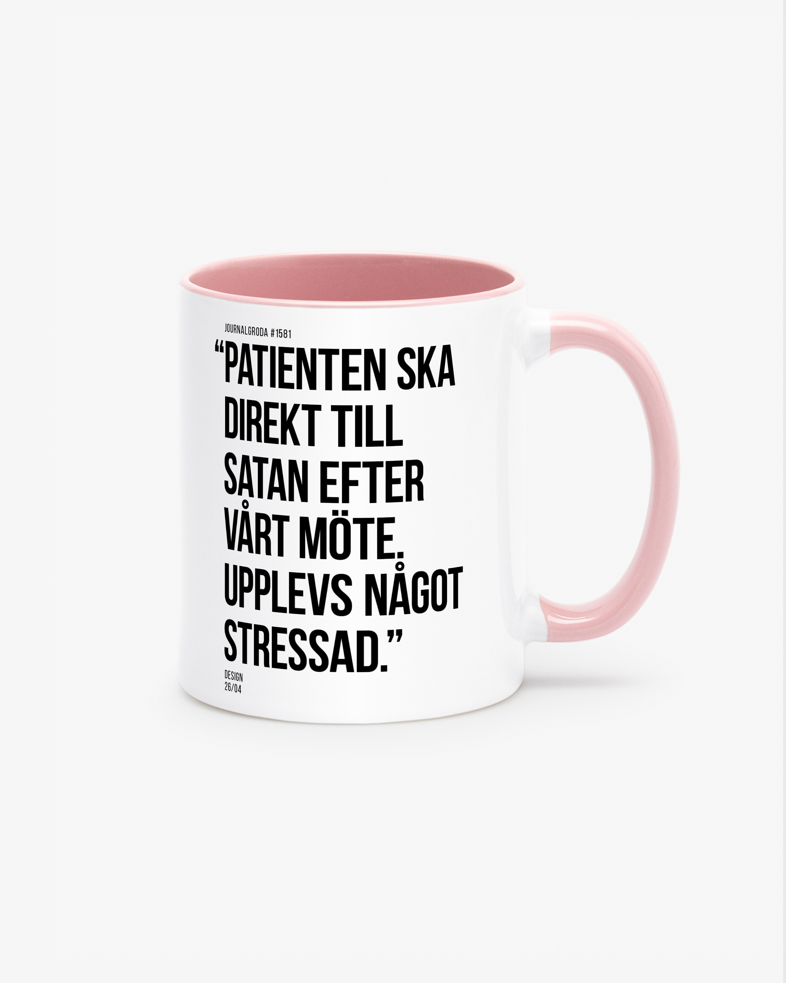 Journalgrodor Mugg #1 Rosa
