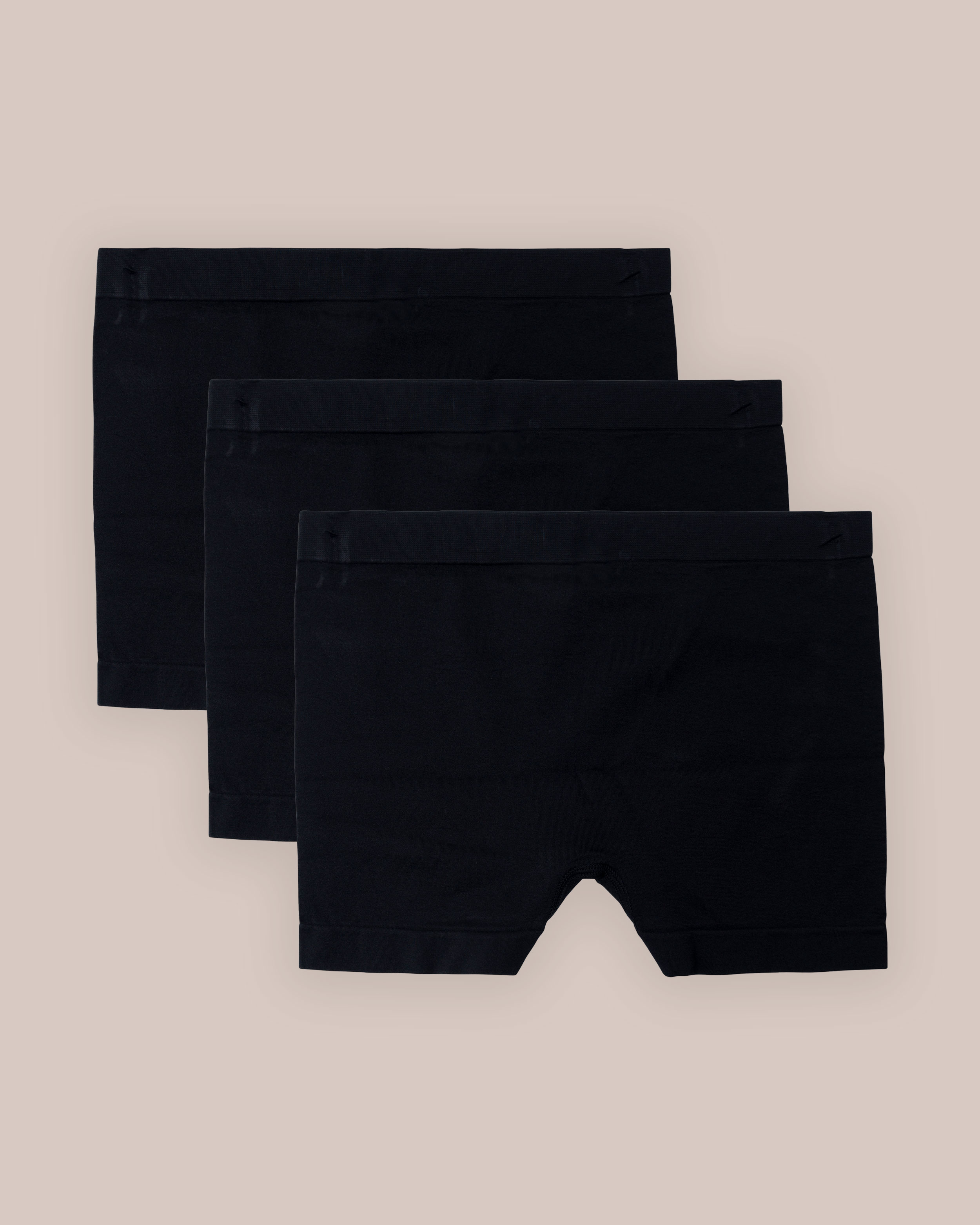 Seamless Boxertruse Marie Svart 3-pakning