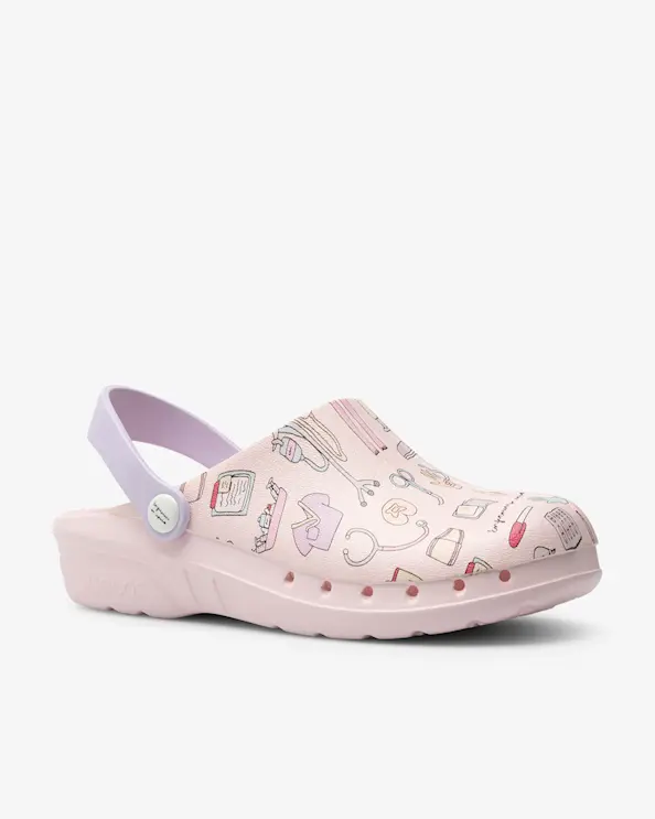 Suecos Oden Fusion Print Slip in Hygiensko Rosa