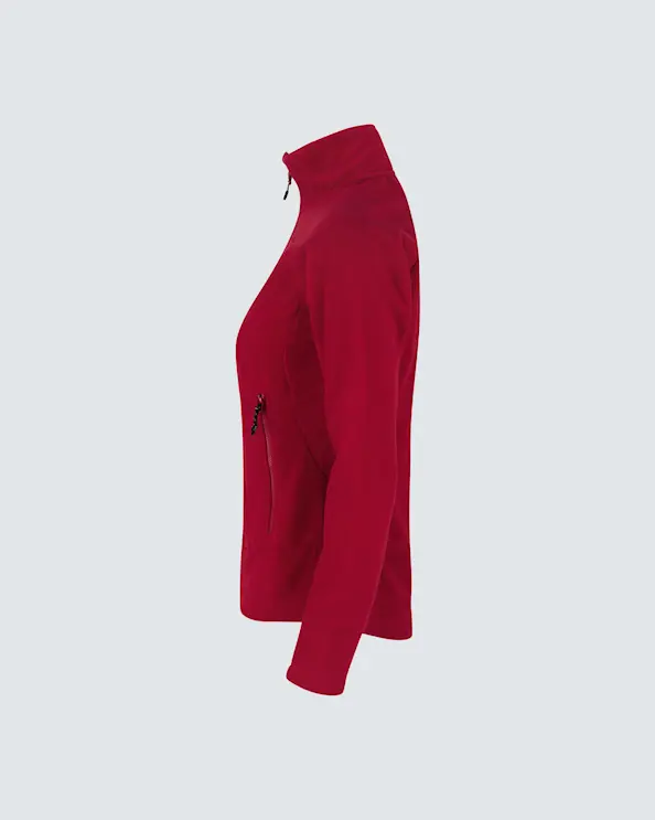 ID Identity Microfleece-jakke Zip-n-mix for damer Rød