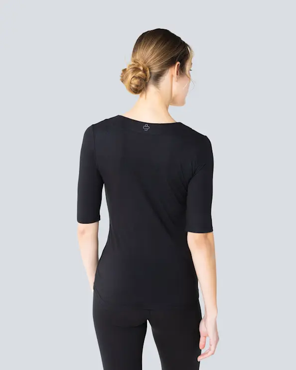 Beez Basics T-shirt med ¾-ærme Sort
