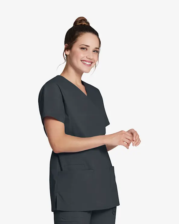 Dickies Signature Mock Wrap Top DKE632 Grafitt