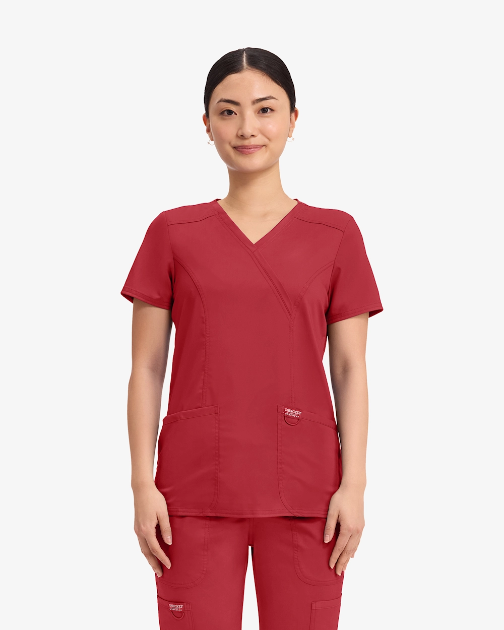 Cherokee Revolution Mock Wrap Top WWE610 Punainen