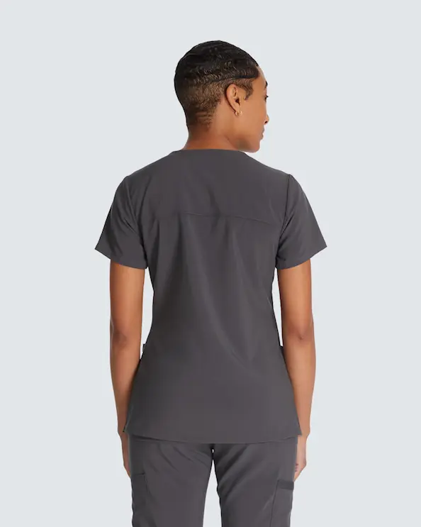 Dickies Essentials Mock Wrap Top DKE625 Grafit