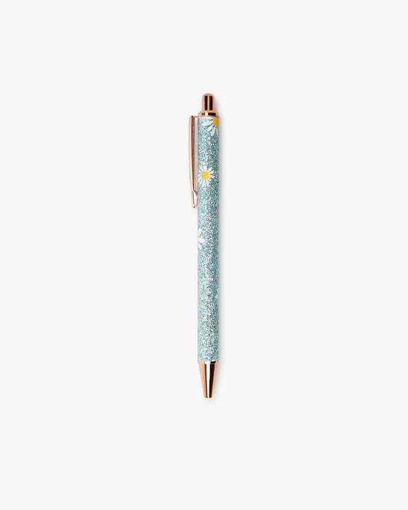 Kugelschreiber Glitzer Blau
