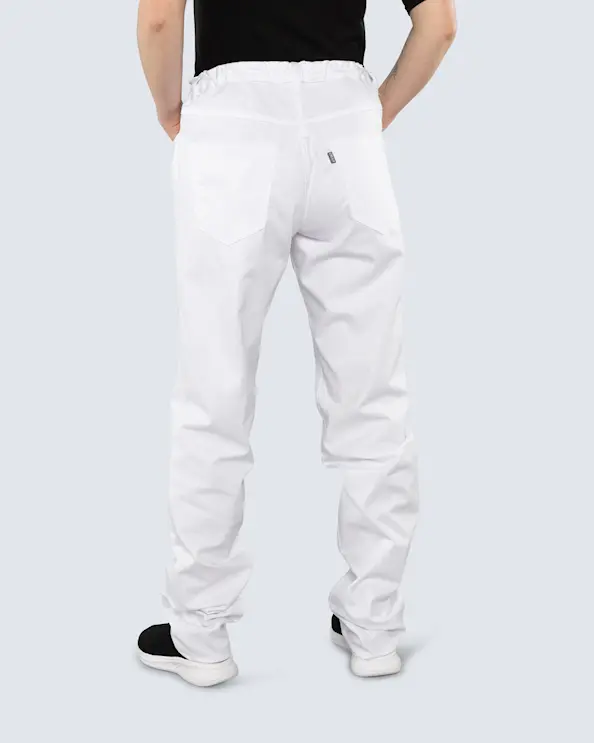 Nybo Jeans Unisex Supercool +10 cm Vit