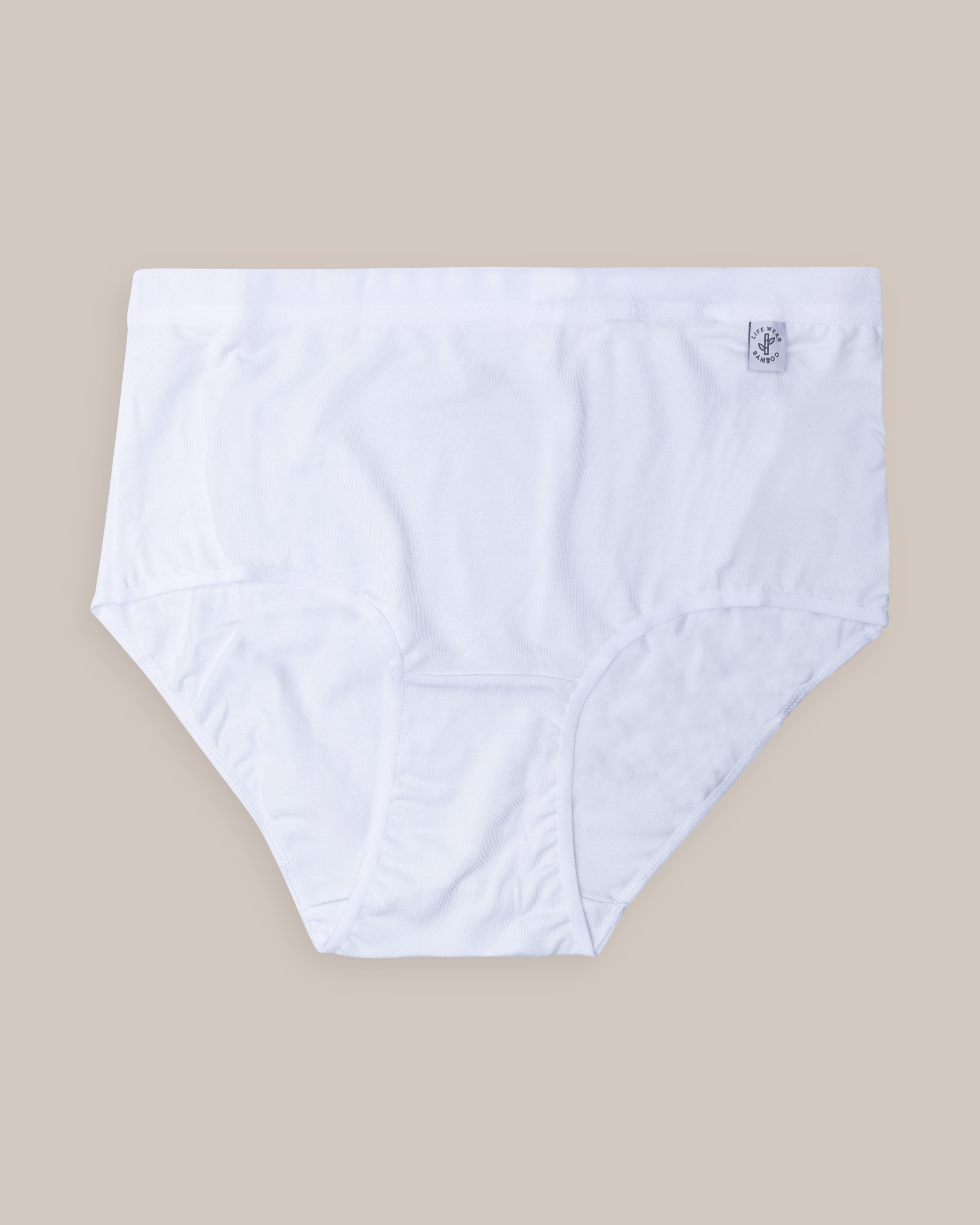 Højtaljet trusse Bambus Hvid