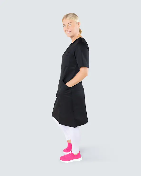 Segers Svart Klänning Tencel