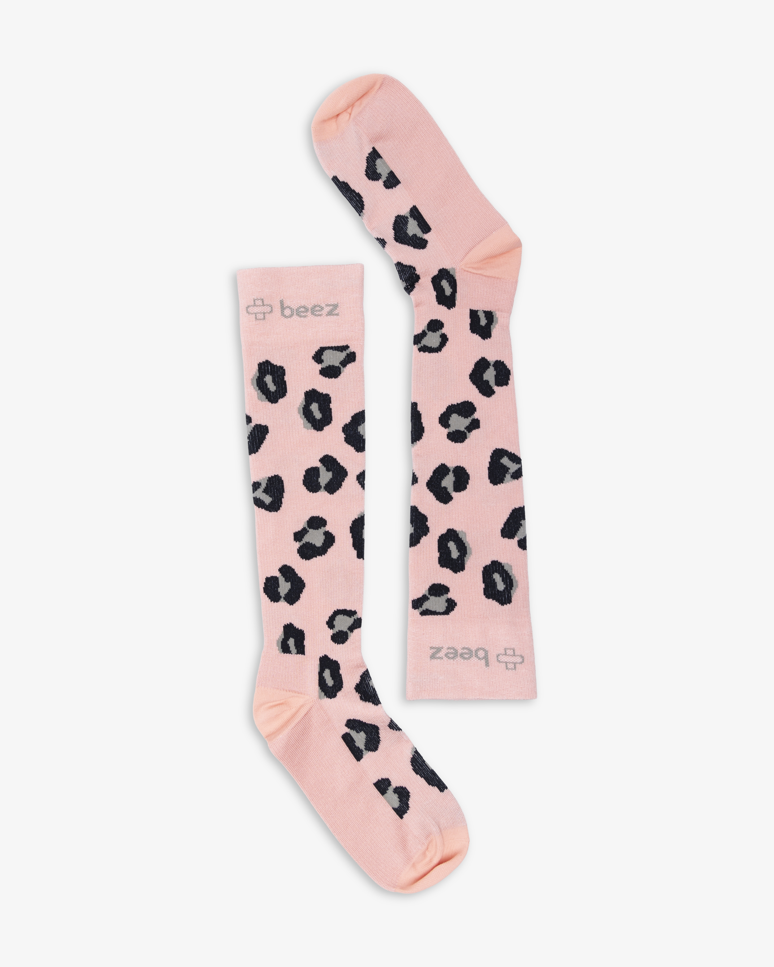 Beez Kompressionsstrümpfe Oceana Leopard Rosa