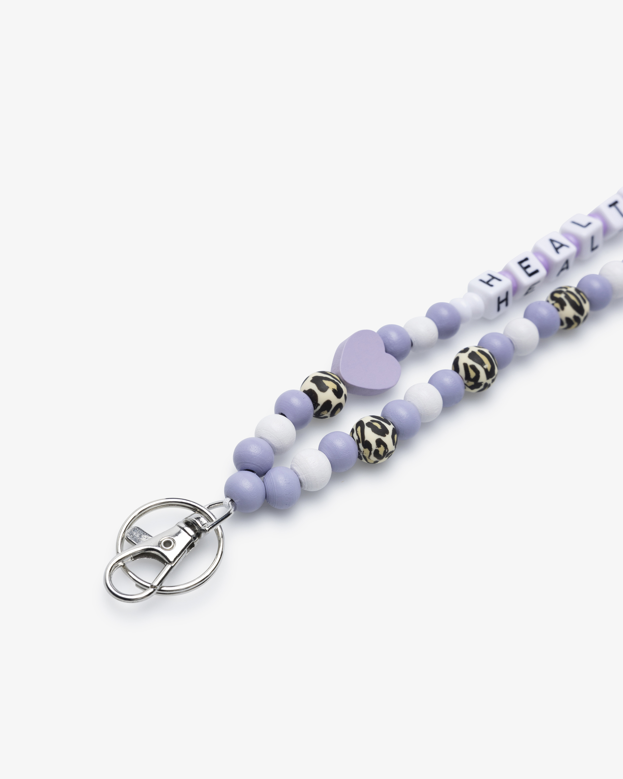 Schlüsselband Holzperlen Buchstaben