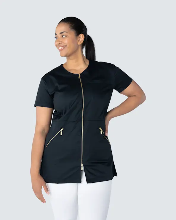 WAW Leah Zip Top Black