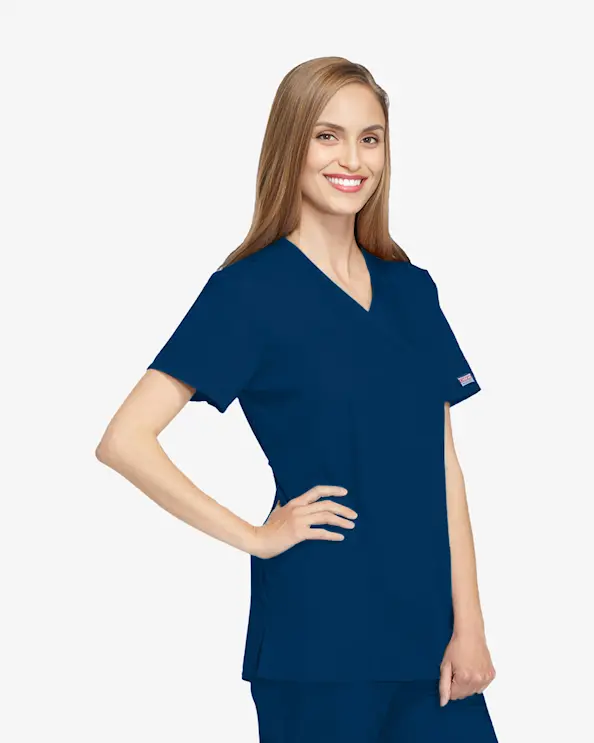 Cherokee Originals Mock Wrap Top WWE4801 Marin