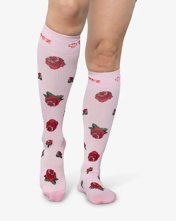 Beez Stödstrumpa Rose Rosa