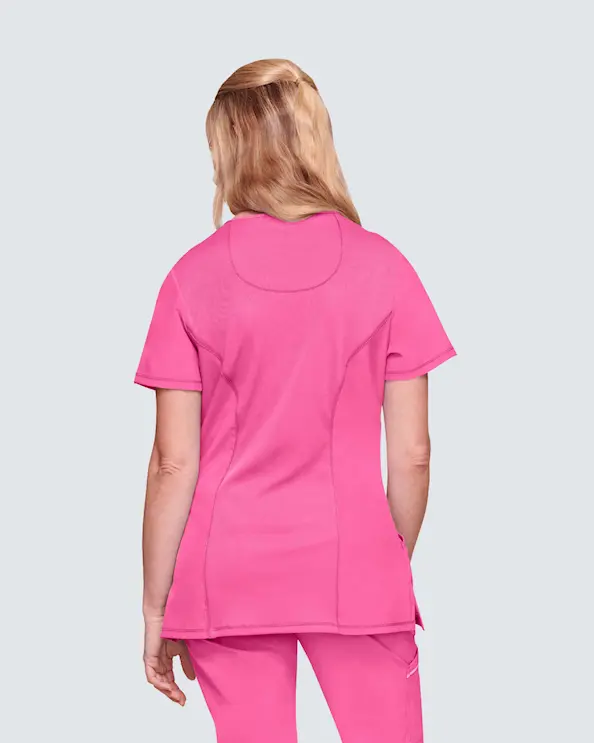 Infinity Mock Wrap Top CKE2625A Kirsikanpunainen